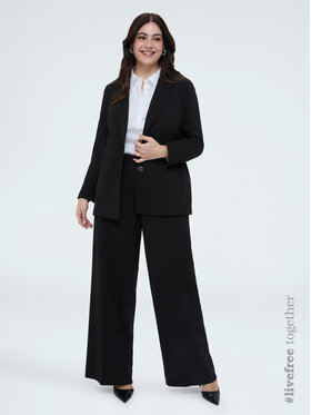 Fiorella Rubino Fiorella Rubino Spodnie materiałowe P011L002301N033 Czarny Over Fit