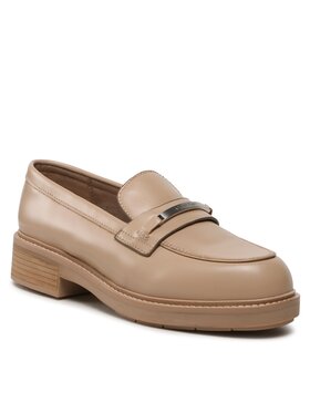 Calvin Klein Calvin Klein лоуфъри с дебела подметка Rubber Sole Loafer W/Hw HW0HW01791 Бежов
