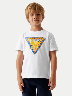Guess Guess T-Shirt L6GI00 K8HM4 Biały Regular Fit