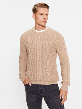 Guess Guess Džemper Andy M3BR21 Z2BB0 Bež Regular Fit