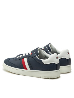 Tommy Hilfiger Superge Stripe Low Cut Lace-Up Sneaker T3X9-33851-1269 S Mornarsko Modra