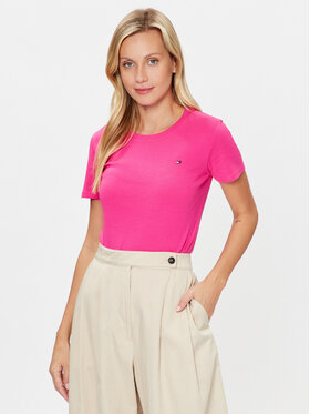 Tommy Hilfiger Tommy Hilfiger Marškinėliai Cody WW0WW37882 Rožinė Slim Fit