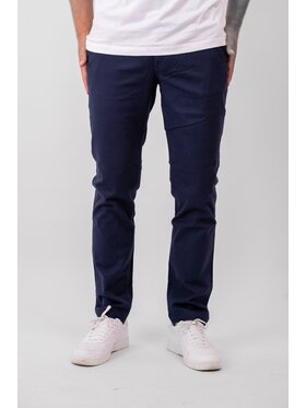 TeeShoppen TeeShoppen Chinosy 'Perform Collection' Granatowy Regular Fit