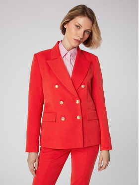 Simple Simple Blazer MKD500-02 Rouge Slim Fit