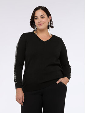 Fiorella Rubino Fiorella Rubino Sweter M094L008367N033 Czarny Regular Fit