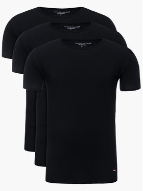 Tommy Hilfiger Tommy Hilfiger 3-dílná sada T-shirts Essential 2S87905187 Černá Regular Fit