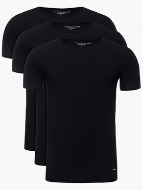 Tommy Hilfiger Tommy Hilfiger Lot de 3 t-shirts Essential 2S87905187 Noir Regular Fit