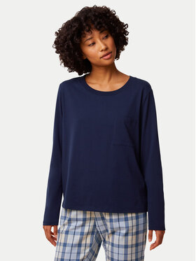 Triumph Triumph Cămașă pijama 10221070 Bleumarin Regular Fit