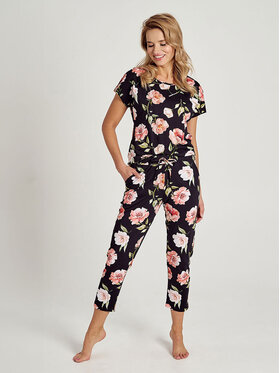 Taro Taro Piżama TA3136-01 Czarny Basic Fit