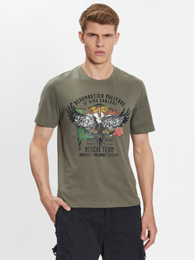 Aeronautica Militare Aeronautica Militare T-shirt 231TS2074J558 Verde Regular Fit