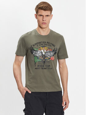 Aeronautica Militare Aeronautica Militare T-shirt 231TS2074J558 Vert Regular Fit