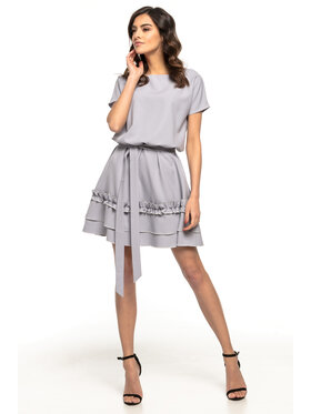 Tessita Tessita Sukienka koktajlowa T267 Szary A-Line Fit