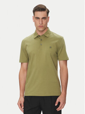 BOSS BOSS Тениска с яка и копчета C-Parris 01 50520297 Зелен Regular Fit