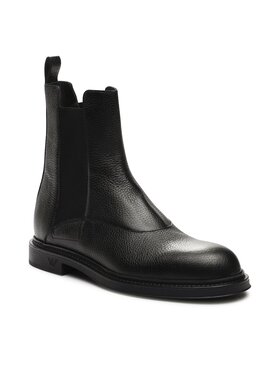 Emporio Armani Emporio Armani Kotníková obuv s elastickým prvkem X4M389 XF583 00002 Černá