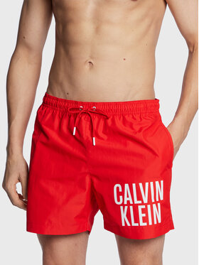 Calvin Klein Swimwear Calvin Klein Swimwear Szorty kąpielowe KM0KM00794 Czerwony Regular Fit