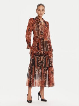 Rinascimento Rinascimento Kokteilinė suknelė CFC0125465003 Ruda Regular Fit
