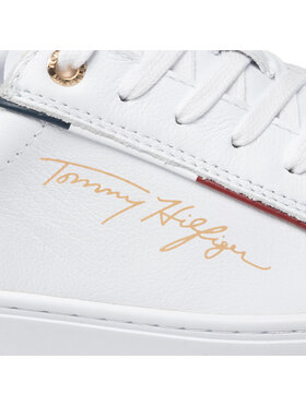 Tommy Hilfiger Superge Signature Sneaker FW0FW06322 Bela