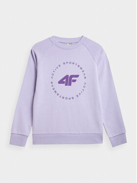 4F 4F Bluza 4FJAW23TSWSF637 Fioletowy Regular Fit