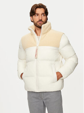 Calvin Klein Giubbotto invernale J30J326091 Beige Regular Fit Modivo