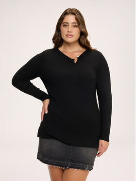 Fiorella Rubino Fiorella Rubino T-Shirt G021L009418N033 Czarny Regular Fit