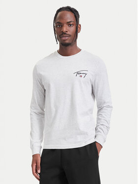 Tommy Jeans Tommy Jeans Longsleeve DM0DM23546 Hellgrau Slim Fit