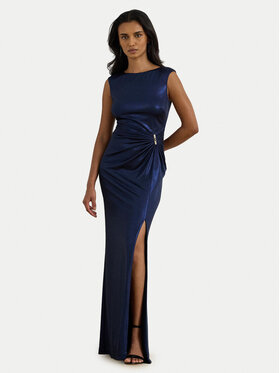LAUREN RALPH LAUREN LAUREN RALPH LAUREN Večerné šaty 253P04060002 Tmavomodrá Slim Fit
