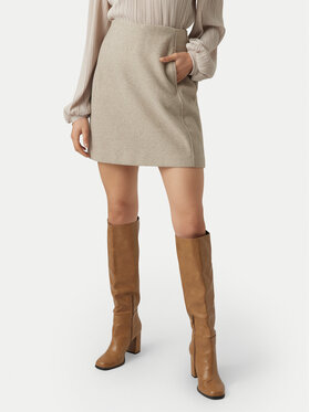 Vero Moda Vero Moda Pouzdrová sukně Fortuneallison 10253954 Béžová Slim Fit