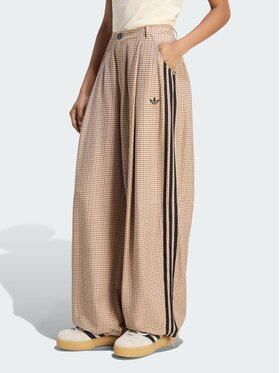 adidas adidas Spodnie materiałowe 168736 Beżowy Loose Fit