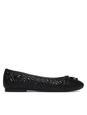 Tommy Hilfiger Tommy Hilfiger Balerini Th Quilted Ballerina FW0FW09264 Negru