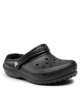 Crocs Crocs Papucs Classic Lined Clog K 207010 Fekete