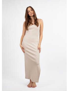 DKaren Sport DKaren Sport Sukienka codzienna DK-K-P7 Beżowy Slim Fit