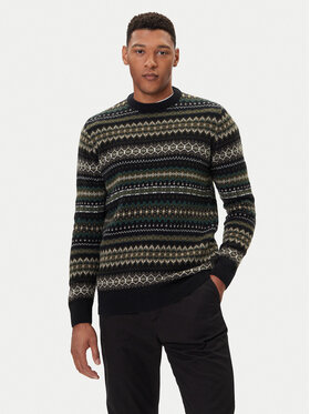 Barbour Barbour Sweter Case Fair MKN1027BK52 Czarny Regular Fit