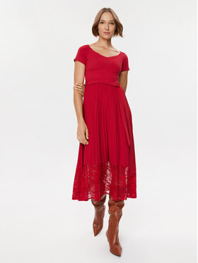 Guess Guess Každodenné šaty Tiana W3BK68 WE6D2 Červená Regular Fit