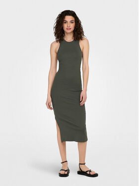 ONLY ONLY Rochie de zi Belfast 15270619 Verde Slim Fit