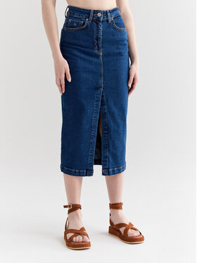 Americanos Americanos Дънкова пола Georgia Син Slim Fit