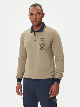 Aeronautica Militare Aeronautica Militare Tricou polo 252PO1896UP00173 Kaki Regular Fit