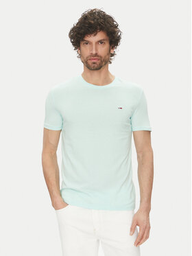 Tommy Jeans Tommy Jeans Póló DM0DM20363 Zöld Slim Fit
