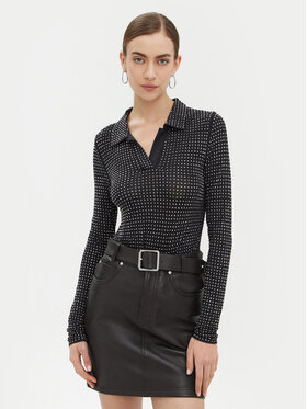 PINKO PINKO Bluzka 104452 A288 Czarny Regular Fit