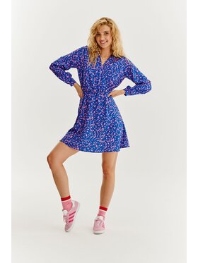 NAOKO NAOKO Každodenné šaty Candy Ocean Modrá Regular Fit