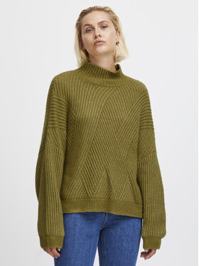 ICHI ICHI Dolcevita 20119636 Verde Regular Fit