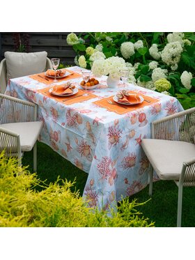 Roseberry Home Roseberry Home Obrus morski Azure Reef Pomarańczowy