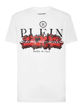 PHILIPP PLEIN PHILIPP PLEIN T-Shirt 3915 Biały Regular Fit