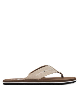 Tommy Hilfiger Tommy Hilfiger Žabky Chambray Beach Sandal FM0FM05570 Béžová