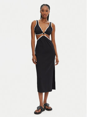 Seafolly Seafolly Rochie de vară Beach Bound 55111-DR Negru Slim Fit
