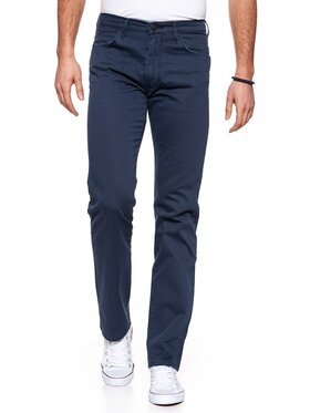 Wrangler Wrangler Spodnie materiałowe ARIZONA Niebieski Straight Fit