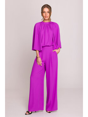 Stylove Stylove Kombinezon S397 Fioletowy Sexy Straight Fit