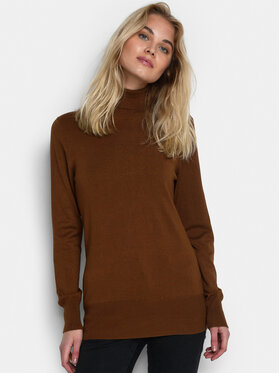 Kaffe Kaffe Поло Astrid 500023 Кафяв Regular Fit