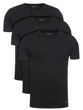 Tommy Hilfiger Tommy Hilfiger Set di 3 T-shirt 2S87903767 Nero Regular Fit