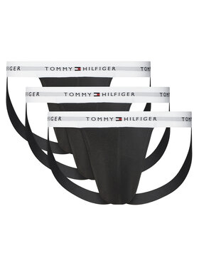 Tommy Hilfiger Tommy Hilfiger Komplet 3 par slipów Jock Strap UM0UM03377 Czarny