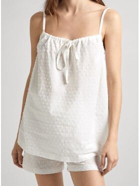 Pepe Jeans Pepe Jeans Top PLU20045 800 Bílá Regular Fit